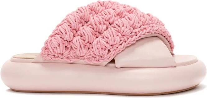 JW Anderson Slippers met plateauzool Roze