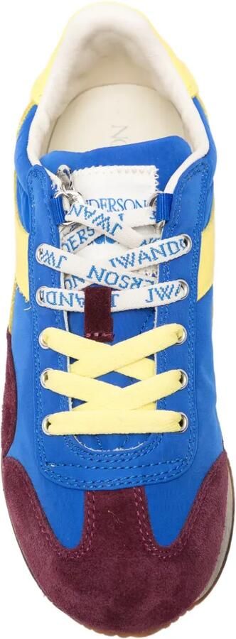 JW Anderson x Diadora Equipe sneakers met suède vlakken Blauw - Foto 4