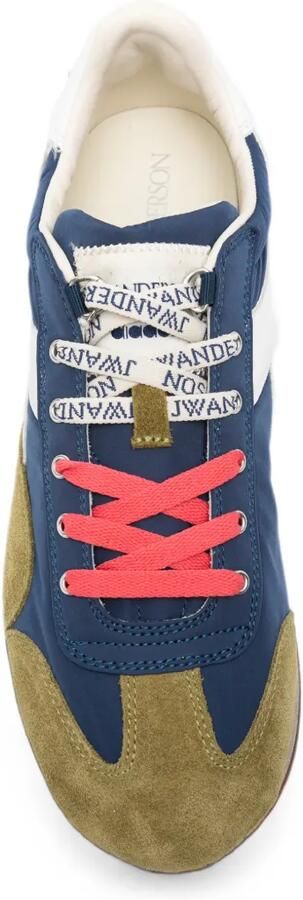 JW Anderson x Diadora Equipe sneakers met suède vlakken Blauw - Foto 4