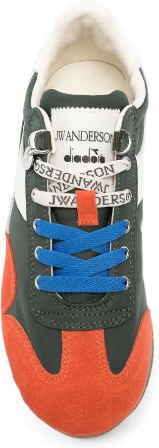 JW Anderson x Diadora Equipe sneakers met suède vlakken Groen - Foto 4
