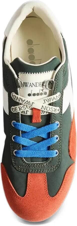 JW Anderson x Diadora Equipe suede-panelled sneakers Groen - Foto 4