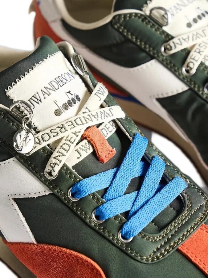 JW Anderson x Diadora Equipe suede-panelled sneakers Groen - Foto 2