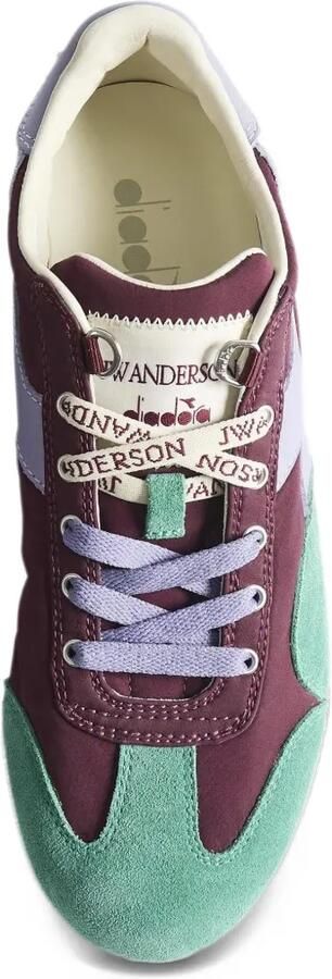 JW Anderson x Diadora Equipe suede-panelled sneakers Rood - Foto 4