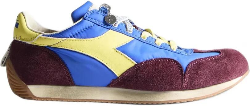 JW Anderson x Diadora x JW Anderson Equipe suede-panel low-top sneakers Blauw
