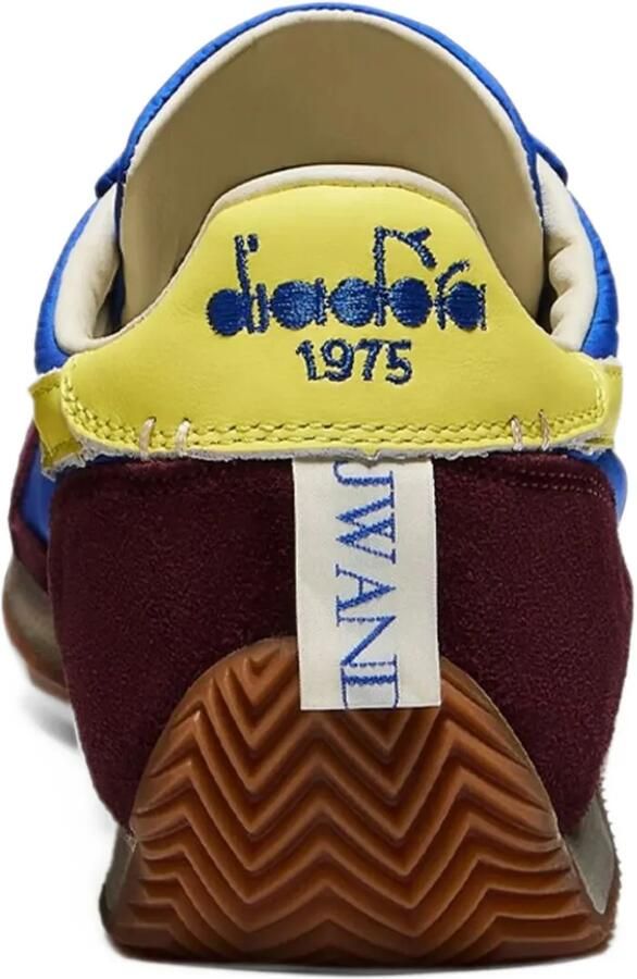 JW Anderson x Diadora x JW Anderson Equipe suede-panel low-top sneakers Blauw - Foto 2