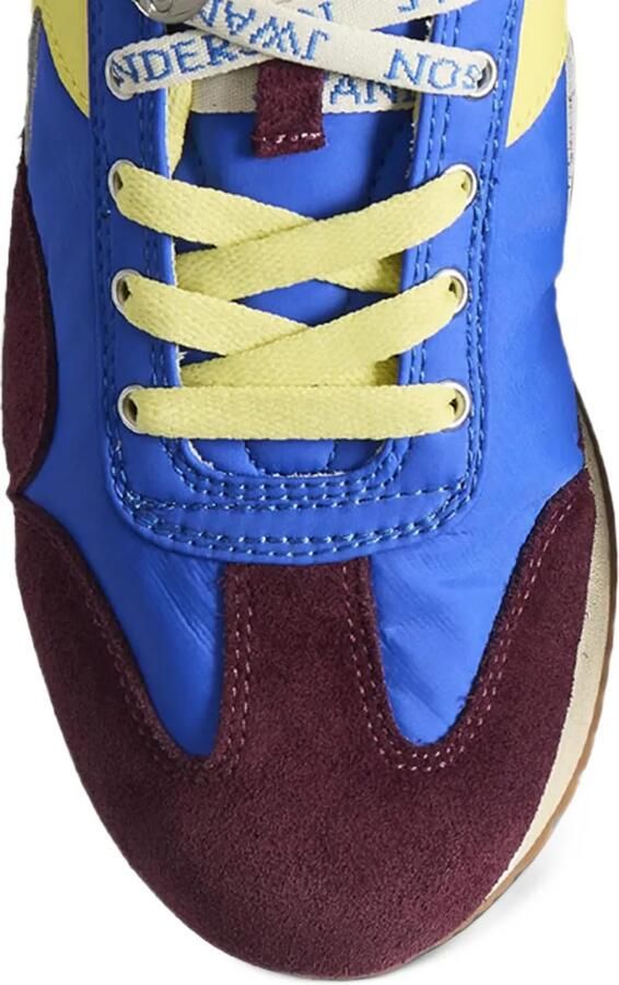 JW Anderson x Diadora x JW Anderson Equipe suede-panel low-top sneakers Blauw - Foto 3