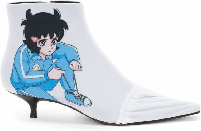 JW Anderson x Run Hany laarzen met puntige neus Wit