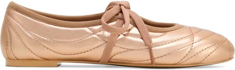JW Pei Erika ballerina's met veters Beige
