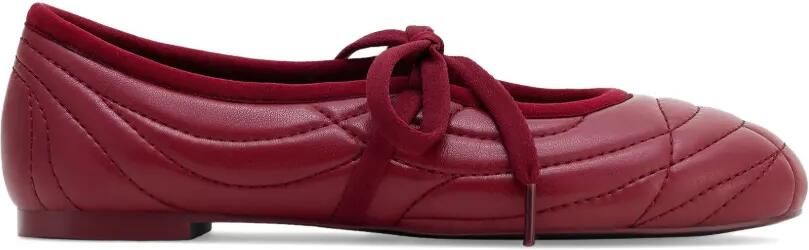 JW Pei Erika ballerina's met veters Rood