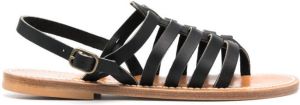 K. Jacques Slippers van kalfsleer Zwart