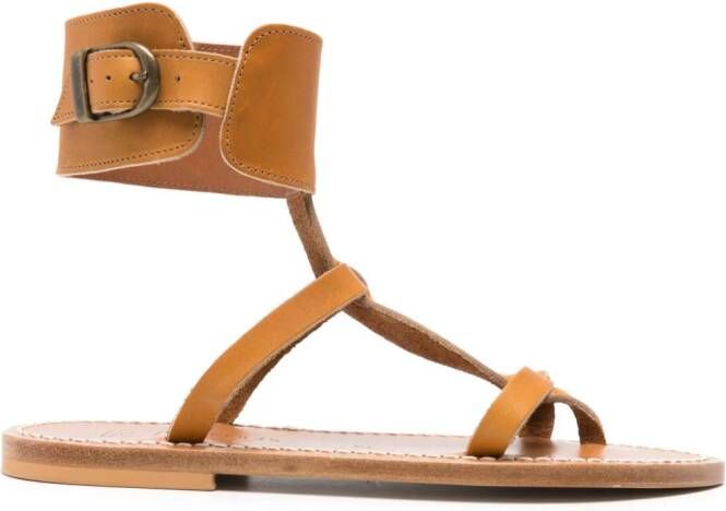 K. Jacques Caravelle leren sandalen Beige