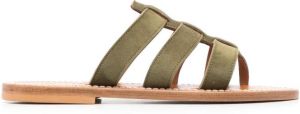 K. Jacques Dolon leren sandalen Groen