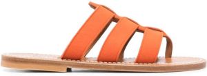 K. Jacques Dolon leren sandalen Oranje