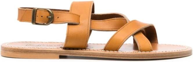 K. Jacques Jonas leren sandalen Beige