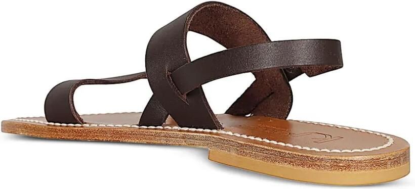 K. Jacques Barigoule leren sandalen Bruin - Foto 2