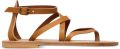 K. Jacques Epicure leren sandalen met meerdere bandjes Beige - Beige