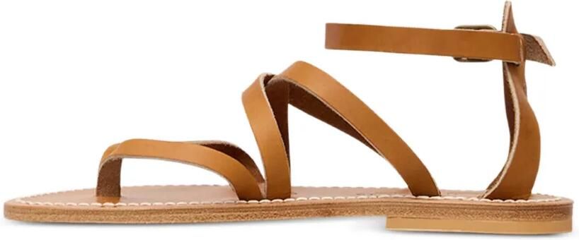 K. Jacques Epicure leren sandalen met meerdere bandjes Beige - Foto 4