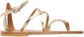 K. Jacques Epicure leren sandalen met meerdere bandjes Goud - Goud