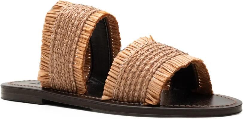K. Jacques Hadrine sandalen met franje Beige - Foto 3