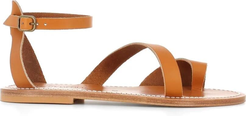 K. Jacques Hecatea leren sandalen Bruin