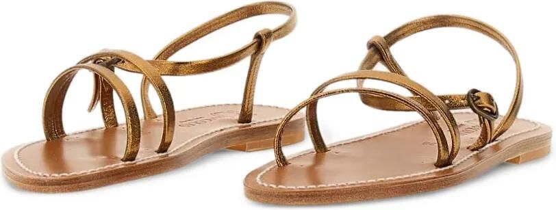 K. Jacques Leren sandalen Goud - Foto 3
