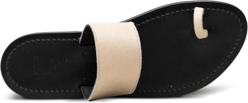 K. Jacques Nagoya sandalen met teenbandje Beige - Foto 4