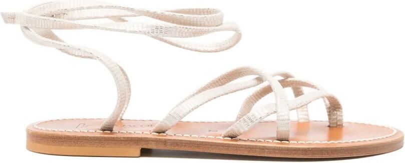 K. Jacques Sandalen met bandjes Beige