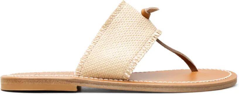 K. Jacques Wouri geweven sandalen Beige
