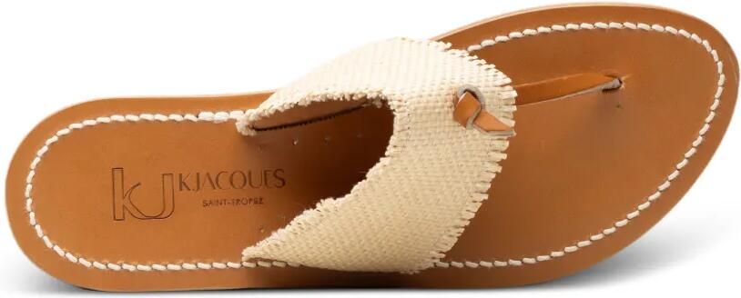 K. Jacques Wouri geweven sandalen Beige - Foto 4