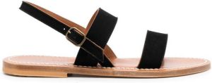 K. Jacques Sandalen met bandjes Zwart
