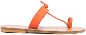 K. Jacques Sandalen met open neus Oranje