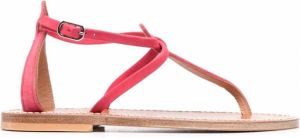 K. Jacques Sandalen met teenbandje Roze