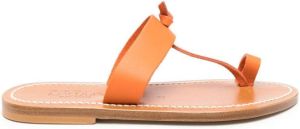 K. Jacques Slippers met teenbandje Oranje