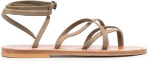 K. Jacques Zeno leren sandalen Groen