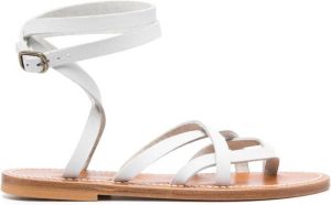 K. Jacques Zeno leren sandalen Wit