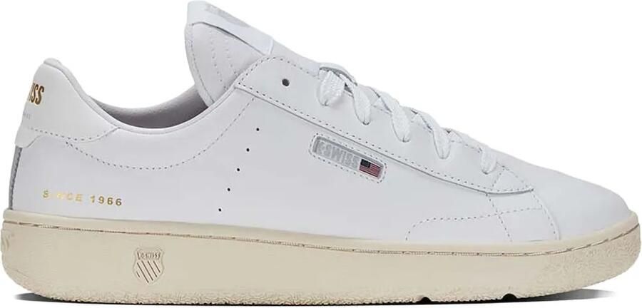 K-Swiss Court leren sneakers Wit