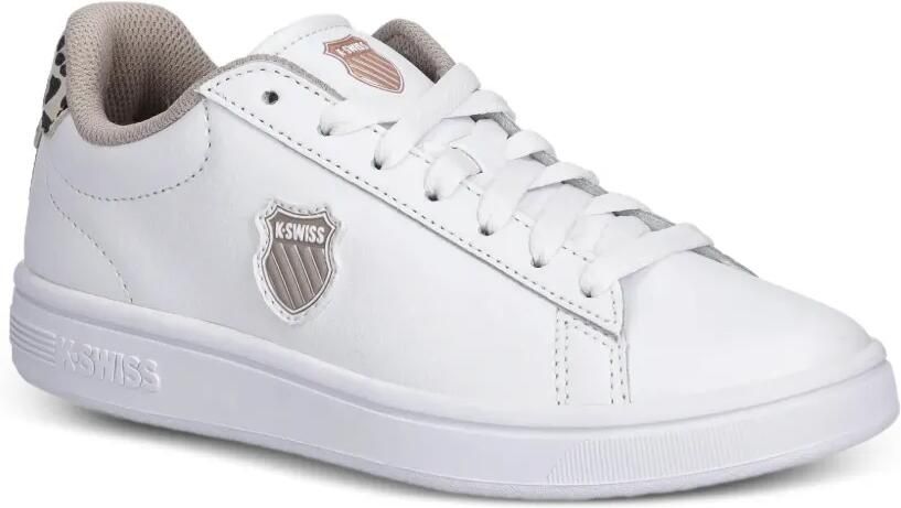K-Swiss Court Shield II sneakers met luipaardprint en vlakken Wit - Foto 3