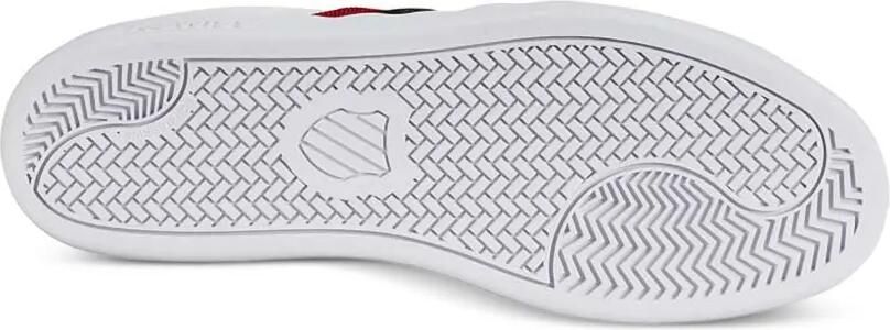 K-Swiss Court Tiebreak gestreepte leren sneakers Wit - Foto 5