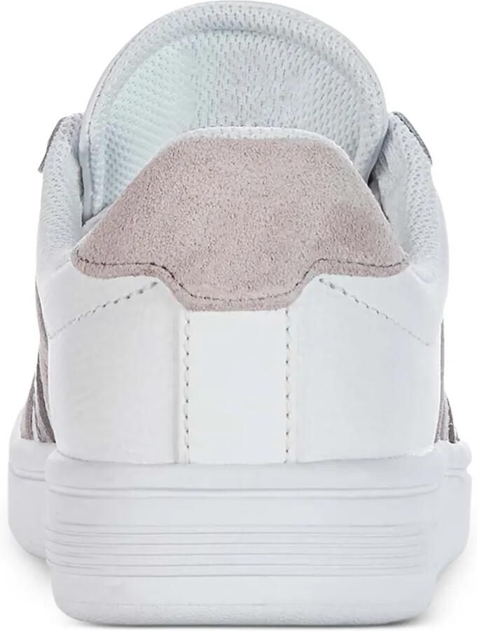 K-Swiss Court Tiebreak gestreepte leren sneakers Wit - Foto 2