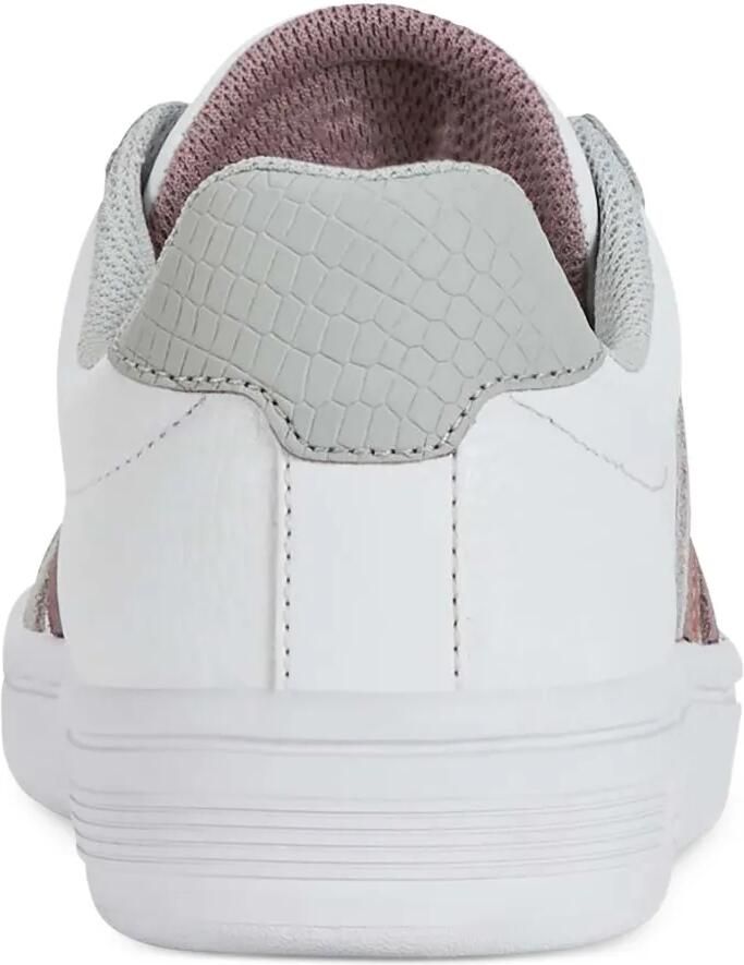 K-Swiss Court Tiebreak gestreepte leren sneakers Wit - Foto 3