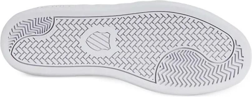 K-Swiss Court Tiebreak gestreepte leren sneakers Wit - Foto 4