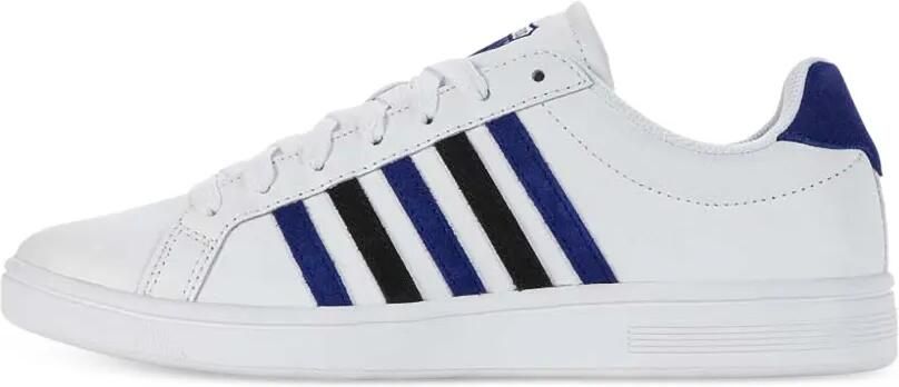K-Swiss Court Tiebreak gestreepte sneakers Wit