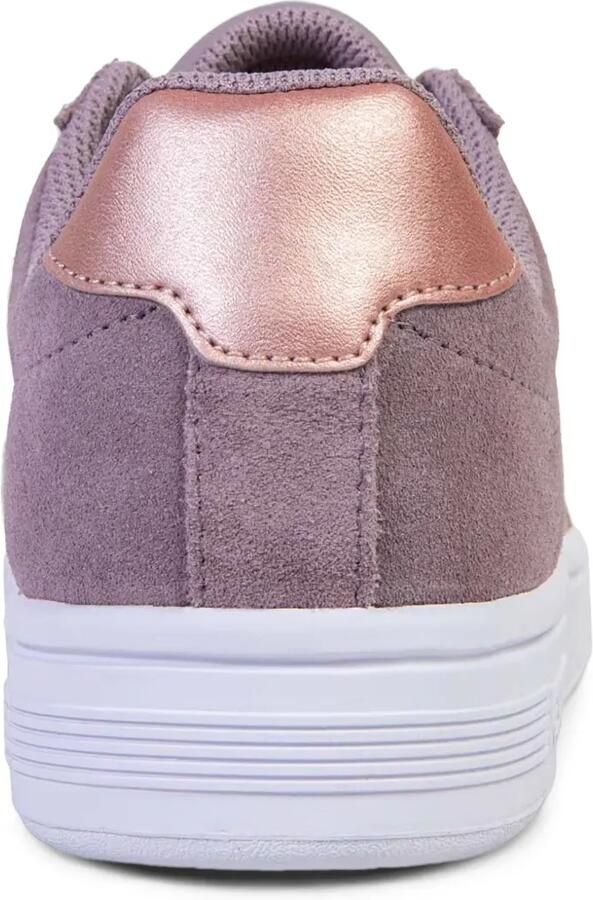 K-Swiss Court Tiebreak suède low-top sneakers met streepdetail Paars - Foto 2