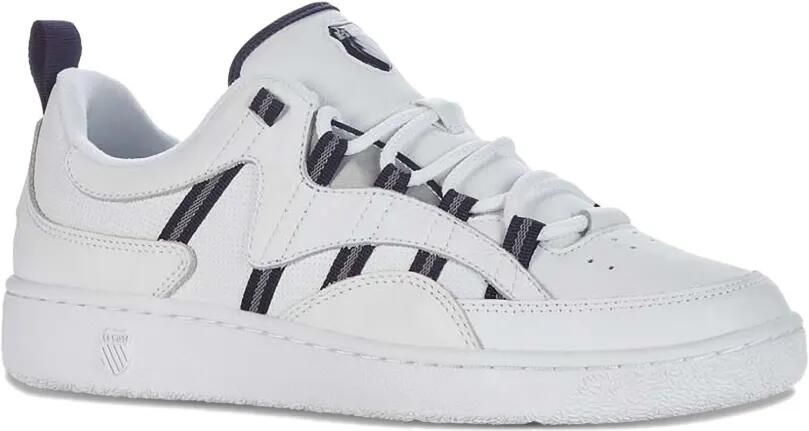 K-Swiss Gestreepte leren sneakers Wit