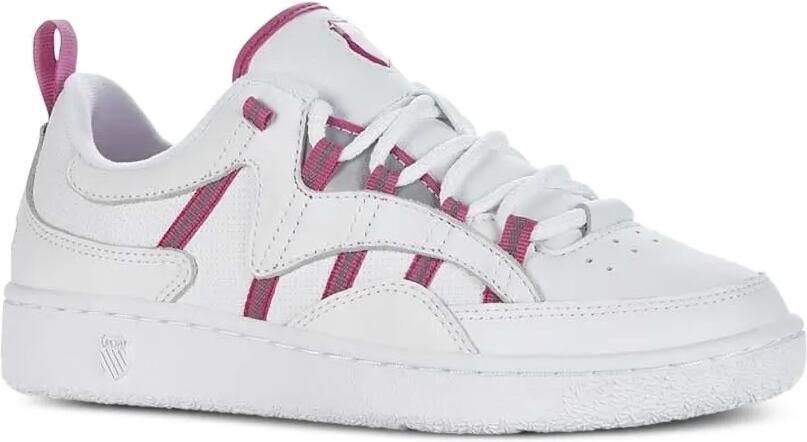 K-Swiss Gestreepte leren sneakers Wit - Foto 3