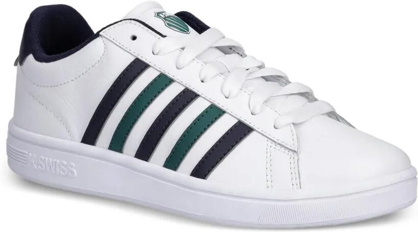 K-Swiss Gestreepte leren sneakers Wit