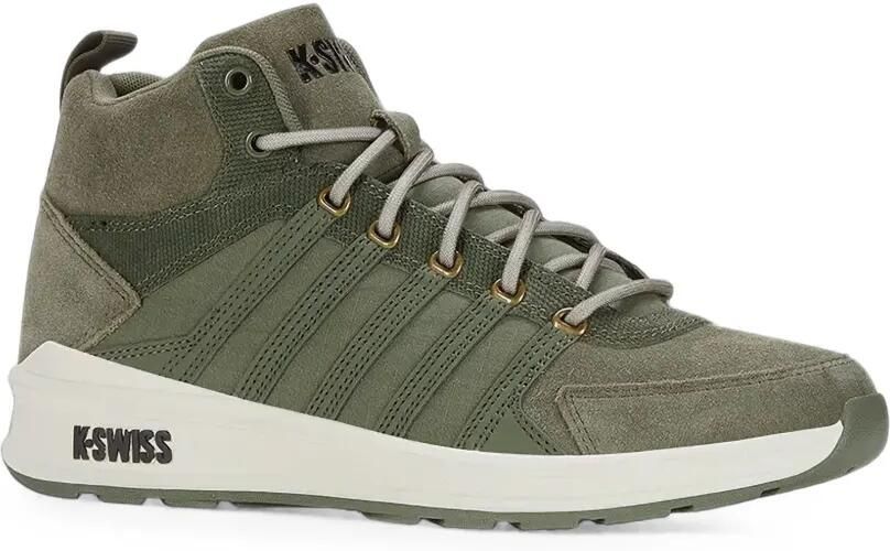 K-Swiss High-top sneakers met suède vlakken Groen