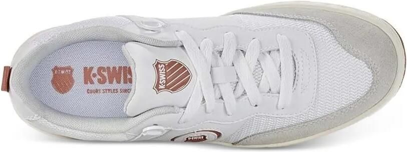 K-Swiss Leren sneakers met mesh vlak Wit - Foto 4