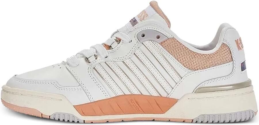 K-Swiss Sneakers met gestreept vlak Wit