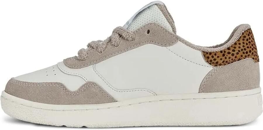 K-Swiss Sneakers met suède vlakken en luipaardprint Beige